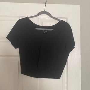 black crop top
